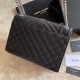 Fake YSL Saint Laurent Medium Envelope Bag Mix Matelasse Black Silver Hardware Replica