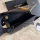 Replica YSL Saint Laurent Medium Envelope Bag Mix Matelasse Black Hardware