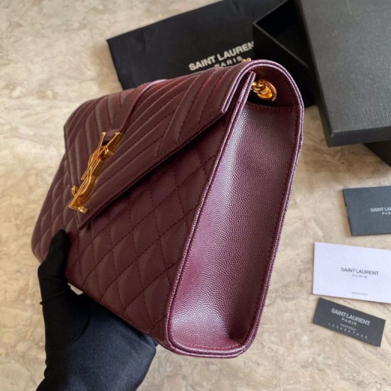 Replica YSL Saint Laurent Medium Envelope Bag Mix Matelasse Claret Replica YSL Saint Laurent Medium Envelope Bag Mix Matelasse Claret