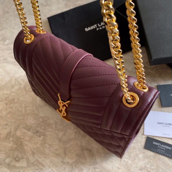 Replica YSL Saint Laurent Medium Envelope Bag Mix Matelasse Claret Replica YSL Saint Laurent Medium Envelope Bag Mix Matelasse Claret