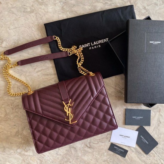 Replica YSL Saint Laurent Medium Envelope Bag Mix Matelasse Claret Replica YSL Saint Laurent Medium Envelope Bag Mix Matelasse Claret