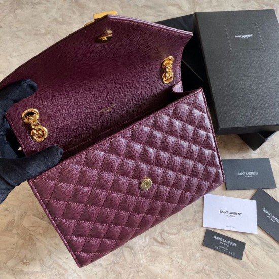 Replica YSL Saint Laurent Medium Envelope Bag Mix Matelasse Claret Replica YSL Saint Laurent Medium Envelope Bag Mix Matelasse Claret