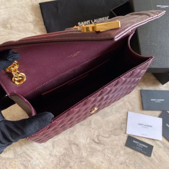 Replica YSL Saint Laurent Medium Envelope Bag Mix Matelasse Claret Replica YSL Saint Laurent Medium Envelope Bag Mix Matelasse Claret