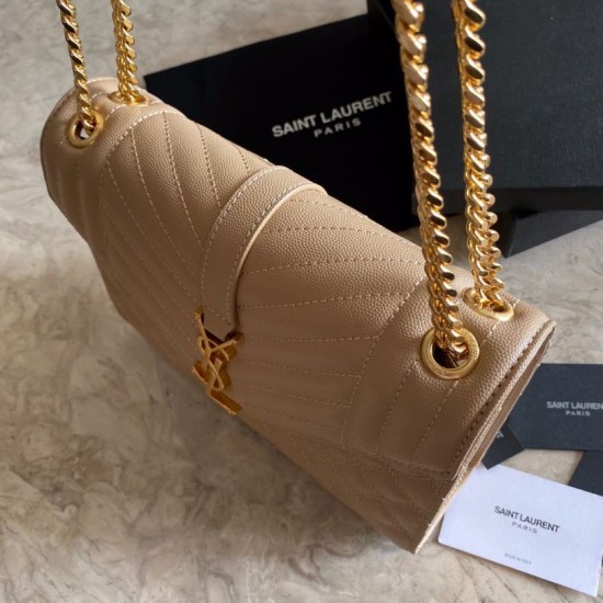 Replica YSL Saint Laurent Medium Envelope Bag Mix Matelasse Apricot Replica YSL Saint Laurent Medium Envelope Bag Mix Matelasse Apricot