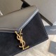 Replica YSL Saint Laurent Cassandra Medium Suede Bag Black Replica YSL Saint Laurent Cassandra Medium Suede Bag Black