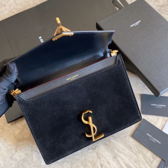 Replica YSL Saint Laurent Cassandra Medium Suede Bag Black Replica YSL Saint Laurent Cassandra Medium Suede Bag Black