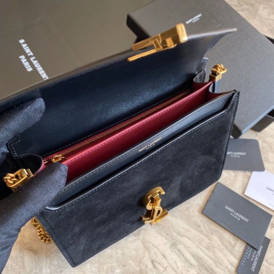 Replica YSL Saint Laurent Cassandra Medium Suede Bag Black Replica YSL Saint Laurent Cassandra Medium Suede Bag Black