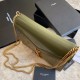 Replica YSL Saint Laurent Cassandra Medium Suede Bag Light Green Fake YSL Saint Laurent Cassandra Medium Suede Bag Light Green Replica