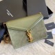 Replica YSL Saint Laurent Cassandra Medium Suede Bag Light Green Fake YSL Saint Laurent Cassandra Medium Suede Bag Light Green Replica