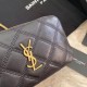 Fake YSL Saint Laurent Quilted Chain Bag Black Replica