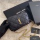 Fake YSL Saint Laurent Quilted Chain Bag Black Replica