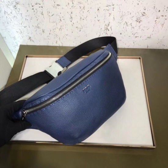 Replica Belt Bag Romano Leather Blue