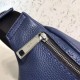 Replica Belt Bag Romano Leather Blue