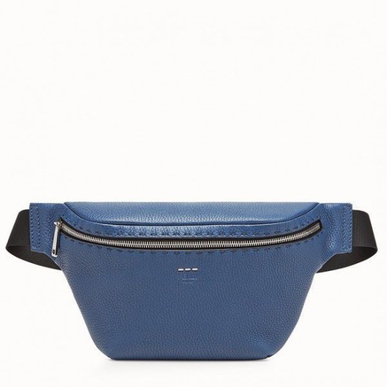 Replica Belt Bag Romano Leather Blue
