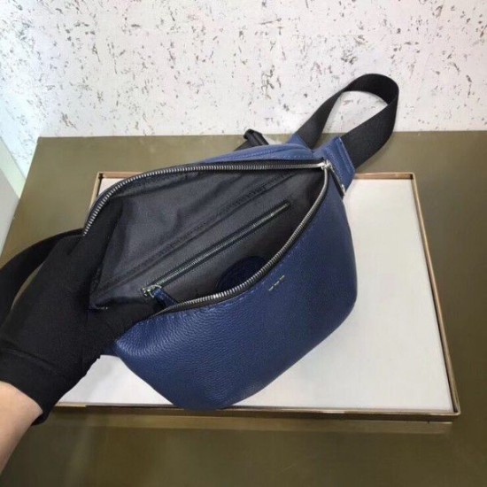 Replica Belt Bag Romano Leather Blue
