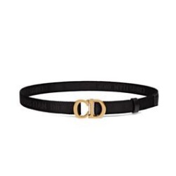Replica Christian Dior Women Saddle Nylon Belt Black