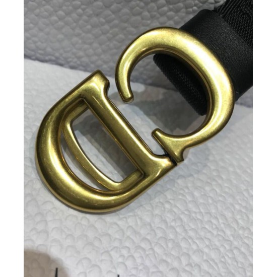 Replica Christian Dior Women Saddle Nylon Belt Black