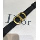Replica Christian Dior Women Saddle Nylon Belt Black