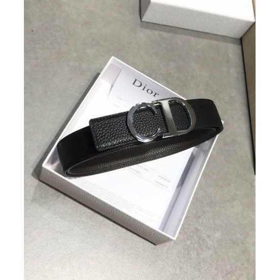 Replica Christian Dior Reversible Belt Strap Black