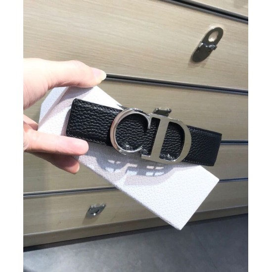 Replica Christian Dior Reversible Belt Strap Black