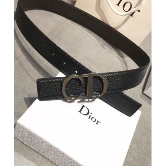 Replica Christian Dior Reversible Belt Strap Black