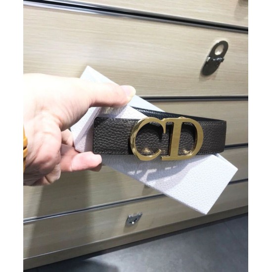 Replica Christian Dior Reversible Belt Strap Black