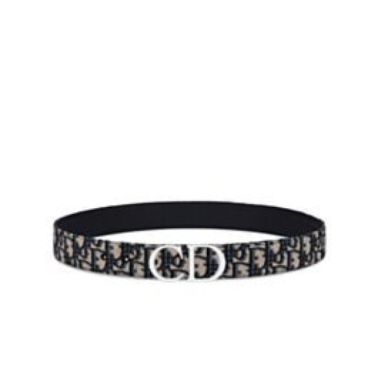 Replica Christian Dior Reversible Belt Strap Dark Blue