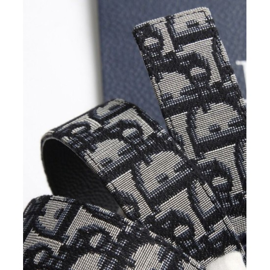 Replica Christian Dior Reversible Belt Strap Dark Blue