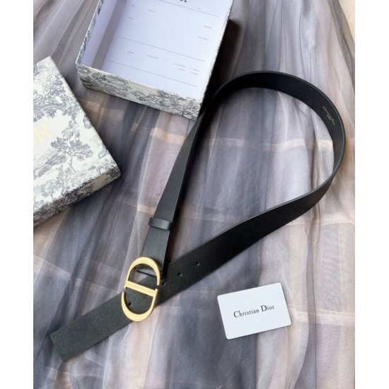Replica Christian Dior 30 Montaigne Belt Black