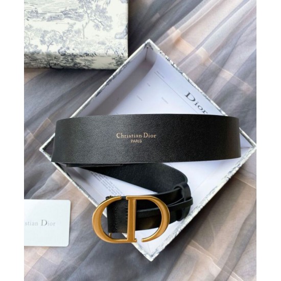 Replica Christian Dior 30 Montaigne Belt Black