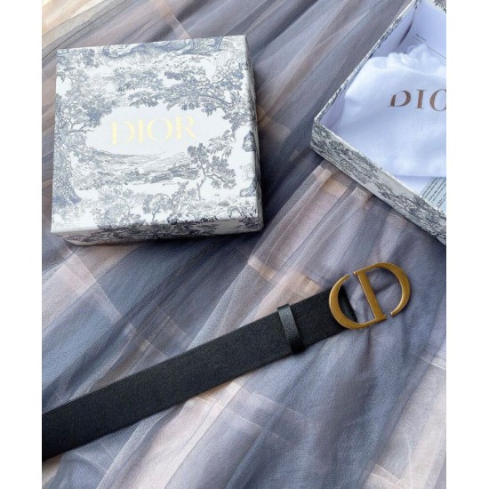 Replica Christian Dior 30 Montaigne Belt Black