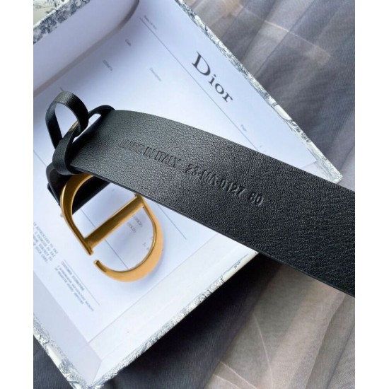 Replica Christian Dior 30 Montaigne Belt Black