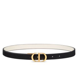 Replica Christian Dior 30 Montaigne Reversible Belt Black
