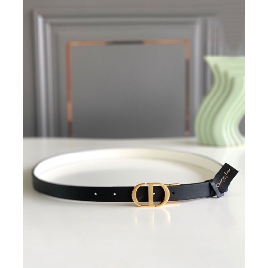 Replica Christian Dior 30 Montaigne Reversible Belt Black