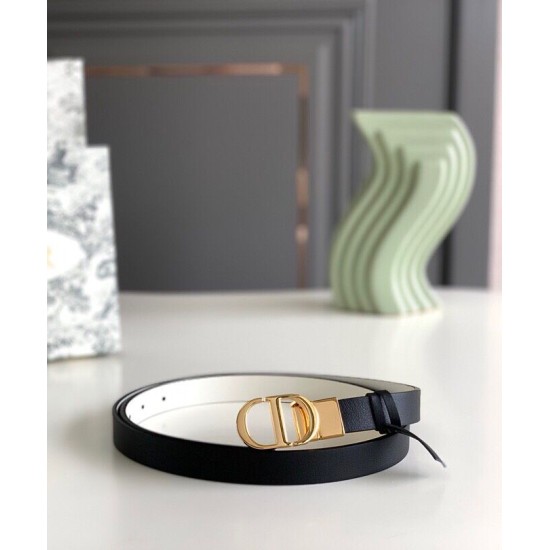 Replica Christian Dior 30 Montaigne Reversible Belt Black