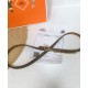 Fake Hermes Epsom Leather Belt Glod Hardware Gray Replica