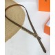 Fake Hermes Epsom Leather Belt Glod Hardware Gray Replica