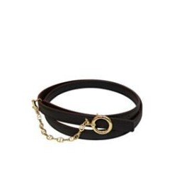 Replica Hermes Epsom Leather Belt Glod Hardware Black
