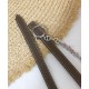 Replica Hermes Epsom Leather Belt Silver Hardware Gray