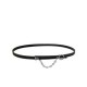 Replica Hermes Epsom Leather Belt Silver Hardware Black