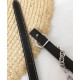 Replica Hermes Epsom Leather Belt Silver Hardware Black