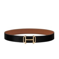 Replica Hermes Royal Belt Buckle &amp;amp; Reversible Leather Strap 38mm Coffee