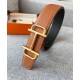 Replica Hermes Royal Belt Buckle &amp; Reversible Leather Strap 38mm Coffee