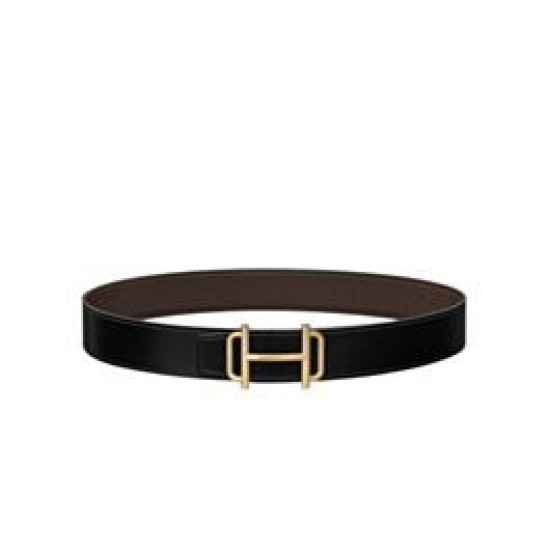 Fake Hermes Royal Belt Buckle &amp; Reversible Leather Strap 38mm Henna Replica