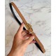 Fake Hermes Lucky 15 Reversible Belt Coffee Replica