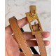 Fake Hermes Lucky 15 Reversible Belt Coffee Replica