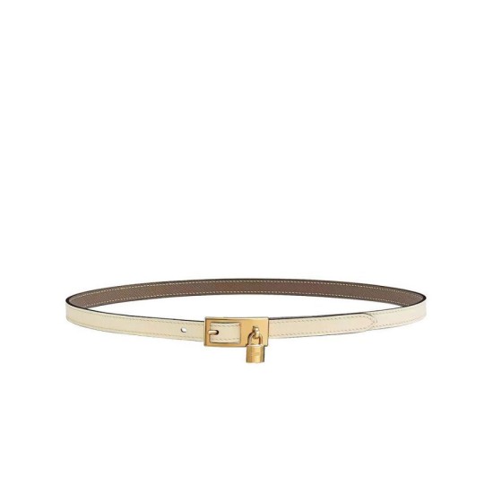 Fake Hermes Lucky 15 Reversible Belt Khaki Replica