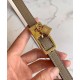 Fake Hermes Lucky 15 Reversible Belt Khaki Replica