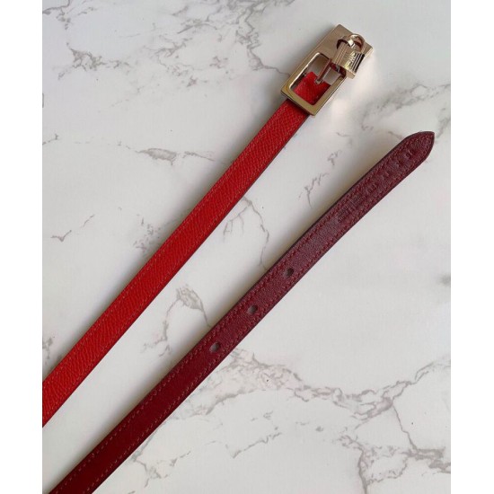Replica Hermes Lucky 15 Reversible Belt Red