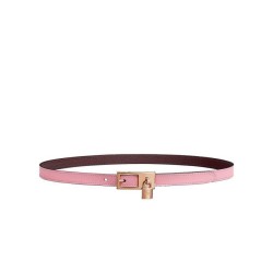 Fake Hermes Lucky 15 Reversible Belt Mauve Replica